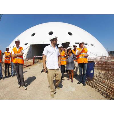 Brad Pitt am Bau: Sightseeing mal anders