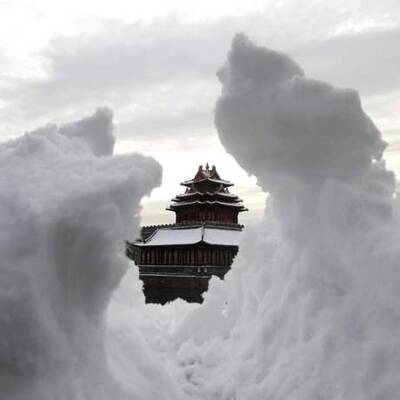 Schneechaos in China