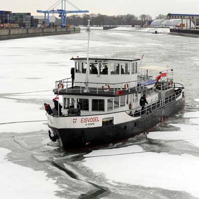 Der Wiener Eisbrecher beisst sich durch