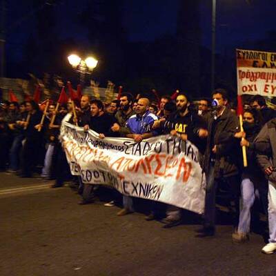 Griechen proben Aufstand