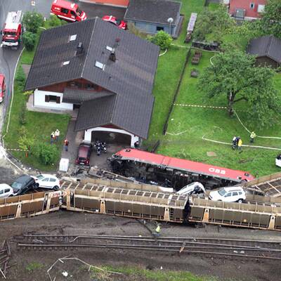 Zug in Vorarlberg entgleist