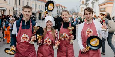 &Ouml;sterreichs schnellste Palatschinken-Schupf-L&auml;ufer stehen fest