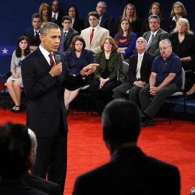 Obama und Romney in der 