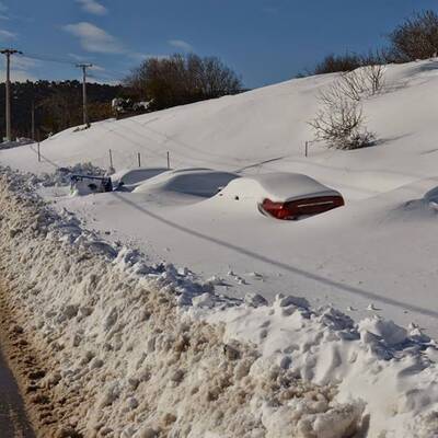 Sogar in Alexandria (Ägypten) schneite es