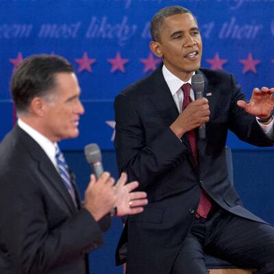 Obama und Romney in der 