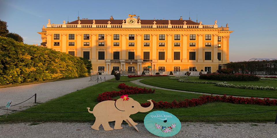 Der Thai-Smiley-fant in Schönbrunn