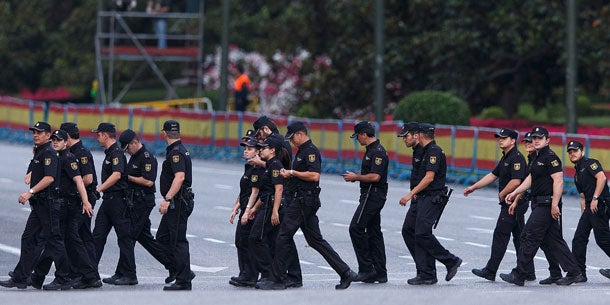 Thronwechsel in Spanien: Polizei