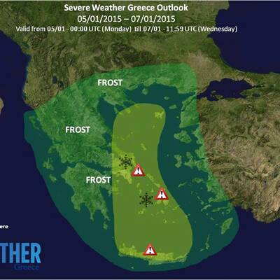 Sogar in Alexandria (Ägypten) schneite es