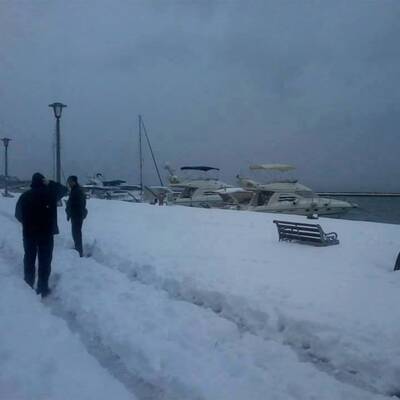 Sogar in Alexandria (Ägypten) schneite es