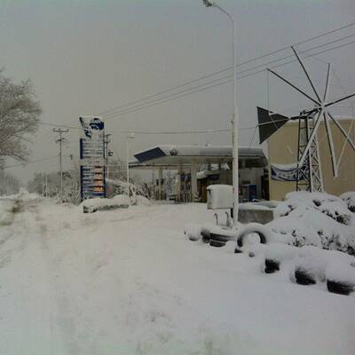 Sogar in Alexandria (Ägypten) schneite es