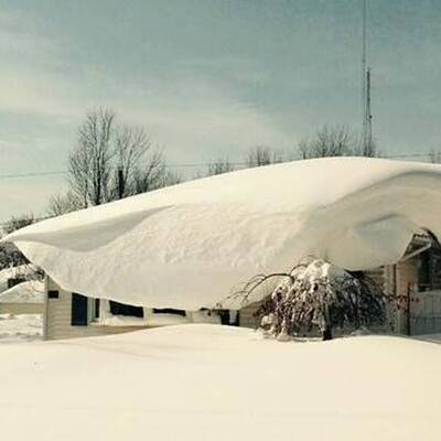 So viel Schnee liegt in Buffalo