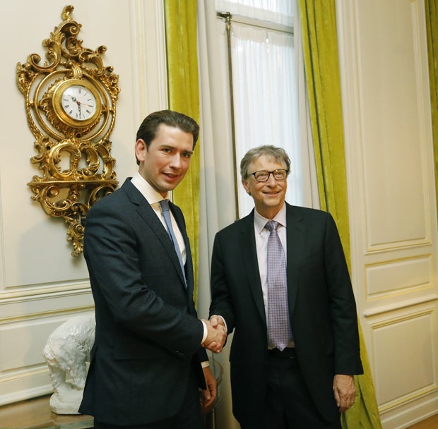 Kurz traf Gates: Unterstützung für EU-Afrika-Gipfel in Wien