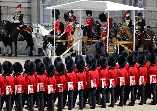 Geburtstagsparade für die Queen in London