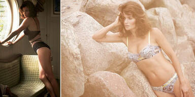 Helena Christensen: zeigt Haut für Triumph!