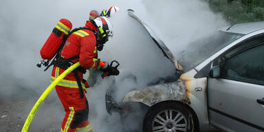 Fahrzeug-Brand auf der Südautobahn