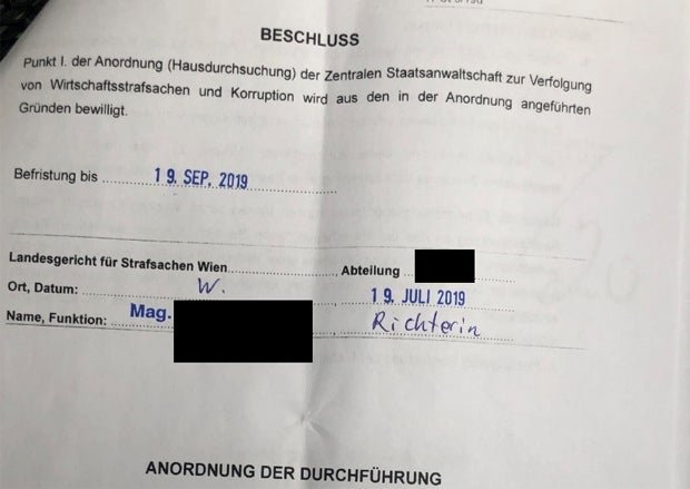 Der geheime Akt zur Strache-Razzia