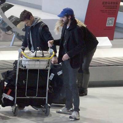 Daft Punk Duo ohne Roboter-Helme