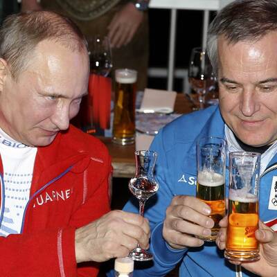 Putin besuchte Austria Tirol Haus
