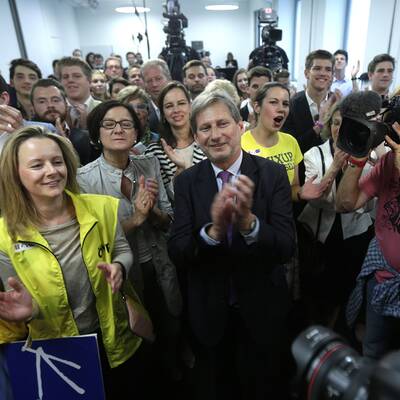 VP-Spitzenkandidat Othmar Karas bei der EU-Wahl