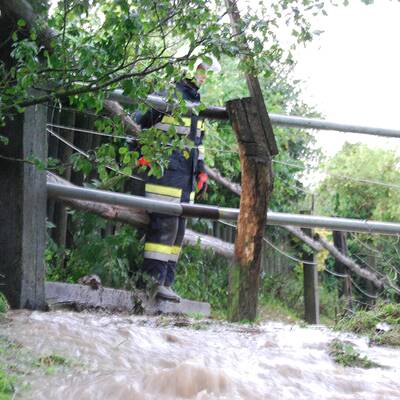 Wassermassen und Stromausfall
