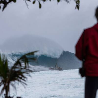 Monsterwellen am Strand