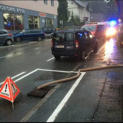 Hermagor unter Wasser