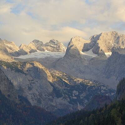 Blick auf Gosaugletscher/Dachstein