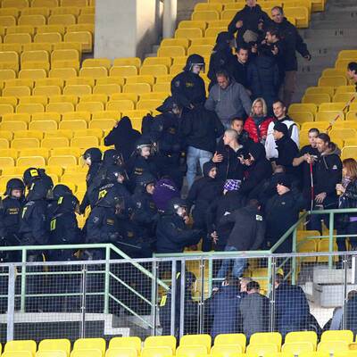Wiener Derby: Randale auf der Tribüne