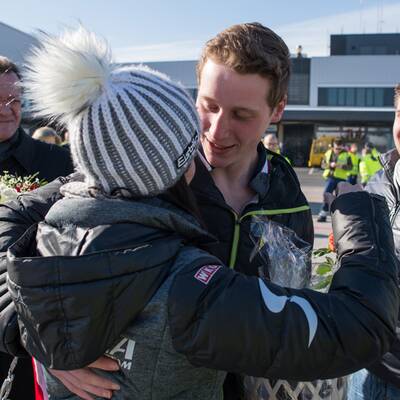 Bilder: Fenninger in Salzburg gelandet