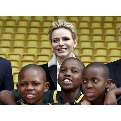 Fürstin Charlène bei Rugby-Turnier