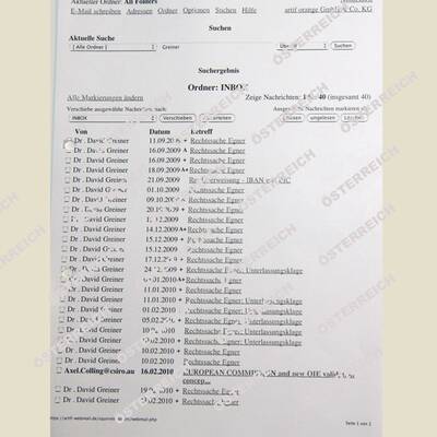 Nachricht vom Anwalt