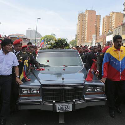 Chavez' Leichnam aufgebahrt