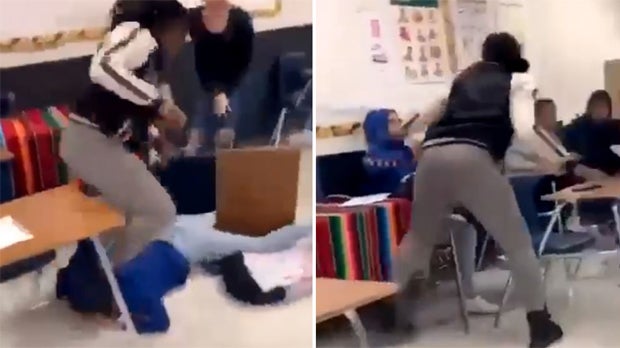 Lehrerin läuft in Schule Amok und prügelt auf Teenager ein