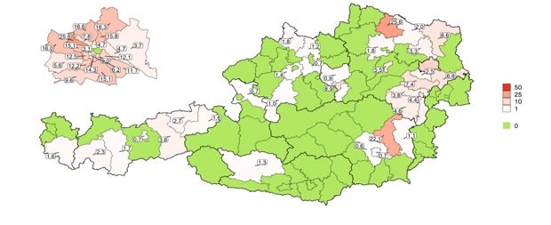 Wieder mehr Corona-Erkrankte in Österreich