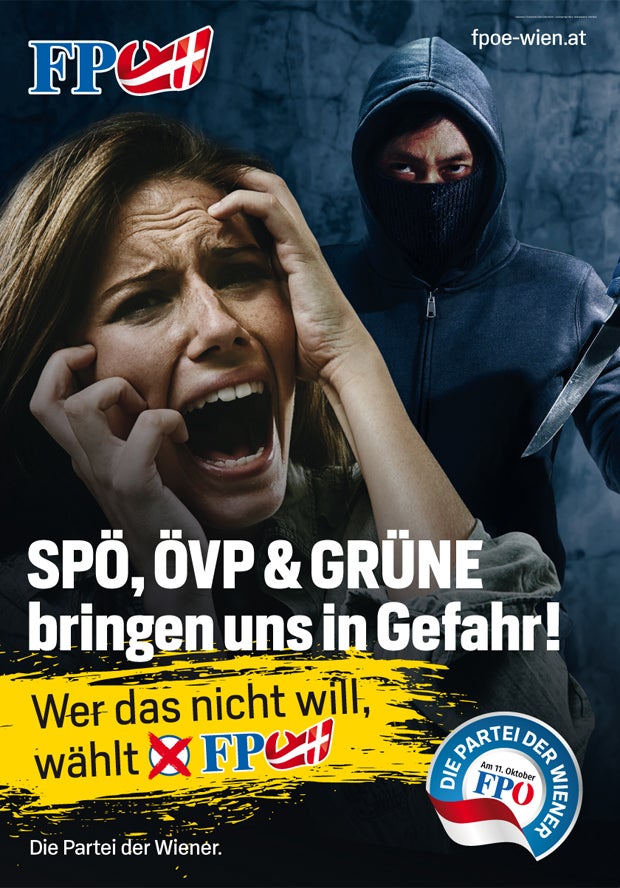 Wahl-Plakate: FPÖ setzt auf Sicherheit und Ausländer