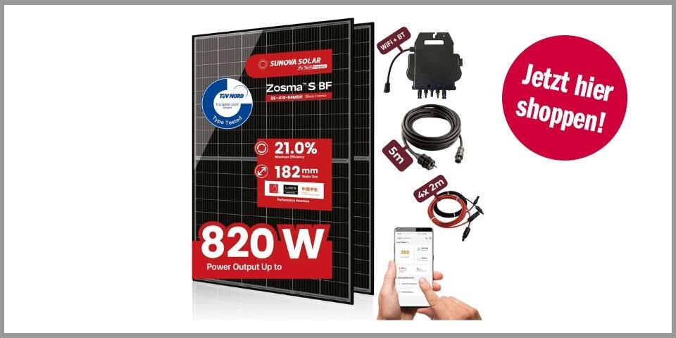 Shopping Channel Sunova 820 W Komplettset