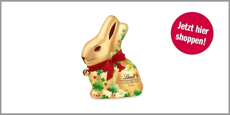 Lindt Goldhase Glücksbringer-Edition (100 g) – für 4,10 statt 5,13 Euro bei Amazon* 