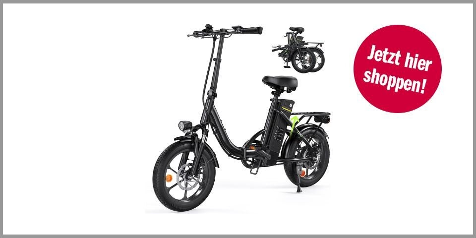 Finbike Klapprad E-Bike – für 554,62 Euro bei Amazon* 