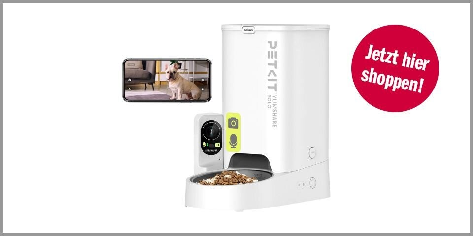 PETKIT Futterautomat mit Kamera & KI – für 149 Euro bei Amazon* 