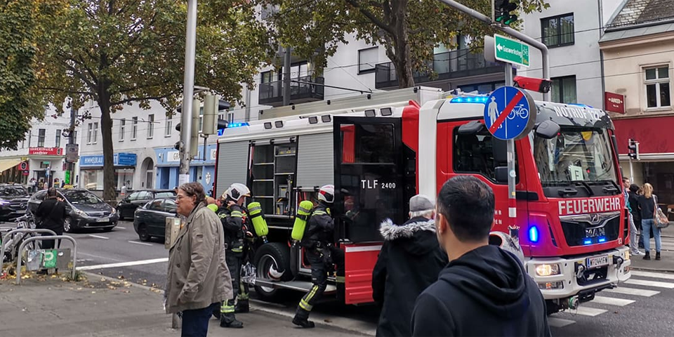 Feuerwehreinsatz in U-Bahn-Station Zippererstraße