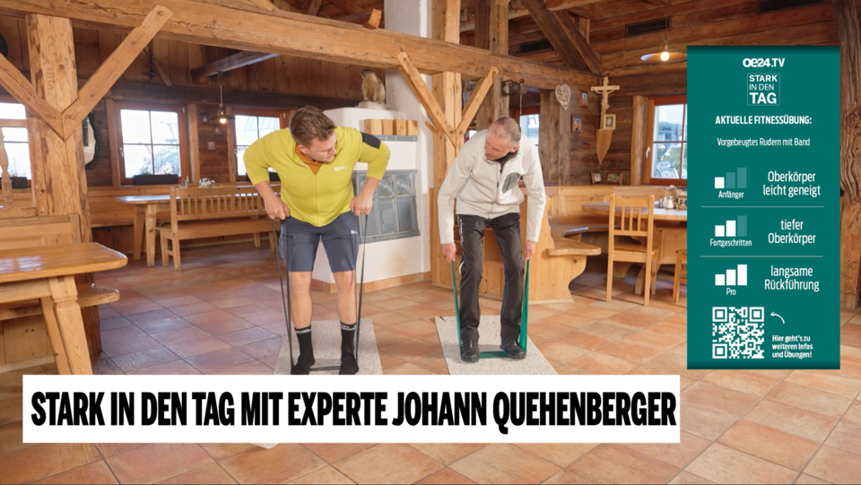 Workout für Kraft & Stabilität mit Johannes Quehenberger, zweifacher Weltmeister im Nordic Walking
