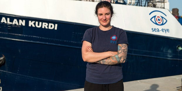 Sophie W. Seenotretterin Alan Kurdi