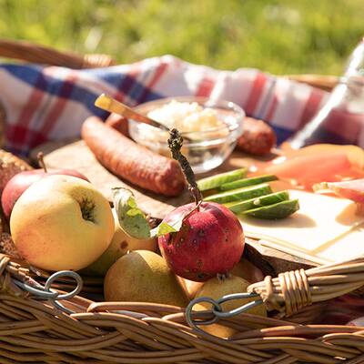 Käseteller auf der Piffalm in Salzburg