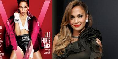 Jennifer Lopez als Boxerin auf dem Cover von V