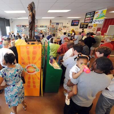 Beim US-Lotto geht es um mehr als eine halbe Milliarde Dollar.