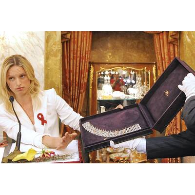 Karolina Kurkova bei der Life Ball Pressekonferenz