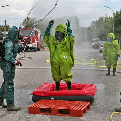 Chemie-Fass-Explosion