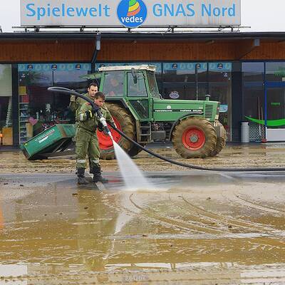 Überschwemmungen und Vermurungen am Freitag