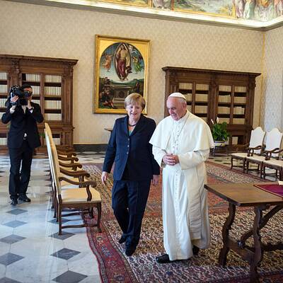 Merkels Privataudienz bei Papst Fanziskus