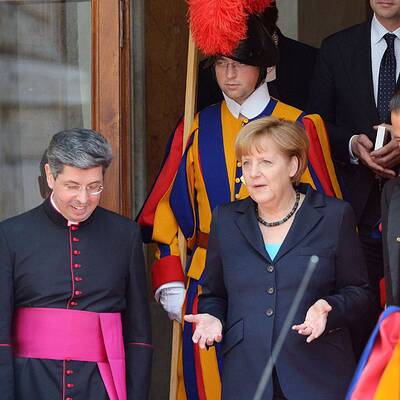 Merkels Privataudienz bei Papst Fanziskus